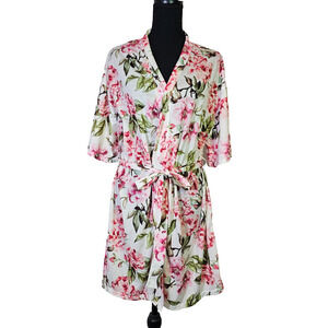 Show Me Your Mumu Robe OS Floral Sleepwear Belt Short Sleeve Feminine Girly